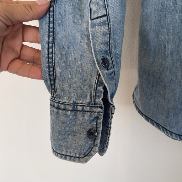 JOE FRESH Women's Long Sleeve Button-Down Denim Shirt Size S - Picture 4 of 9